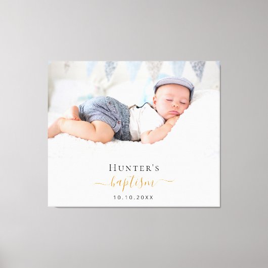 Aangepaste foto modern jongetje canvas afdruk (Voorkant)