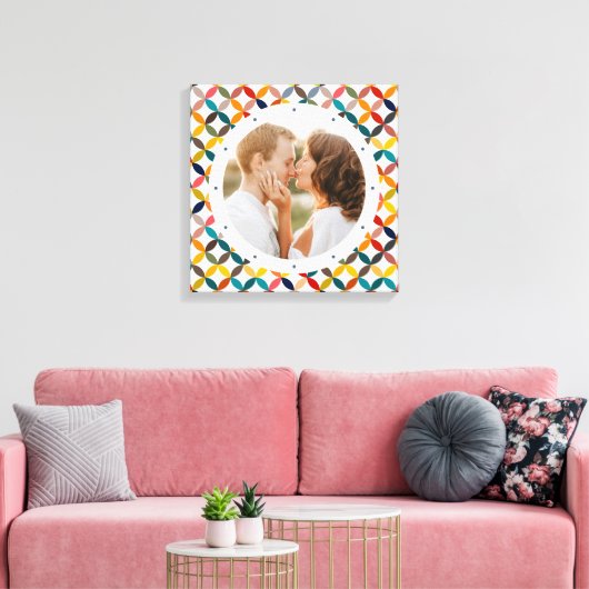 Aangepaste foto Modern kleurrijk persoonlijk Canvas Afdruk (Insitu (Woonkamer))