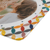 Aangepaste foto Modern kleurrijk persoonlijk Snijplank (Hoek)