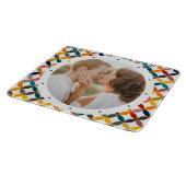 Aangepaste foto Modern kleurrijk persoonlijk Snijplank (Hoek)