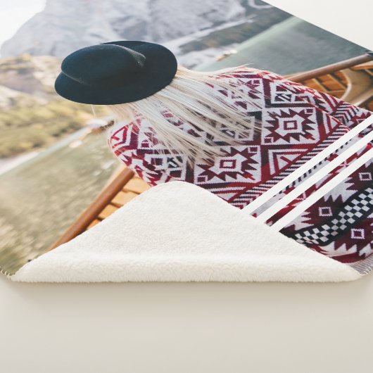 Aangepaste foto | Modern met lijnen Sherpa Deken (3/4)