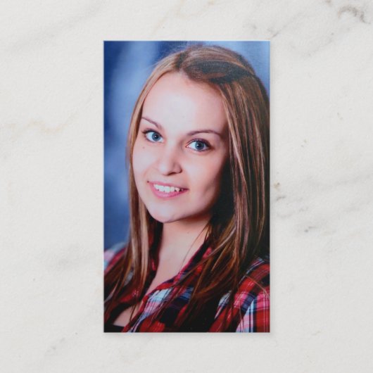 Aangepaste foto Modern Minimal Professional Visitekaartje (Voorkant)