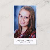 Aangepaste foto Modern Minimal Professional Visitekaartje (Voorkant)