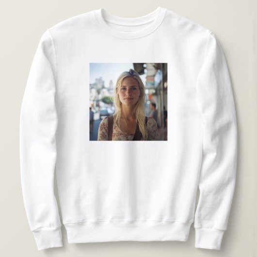 Aangepaste Foto Modern Mom Moederdag Gift Trui (Design voorkant)