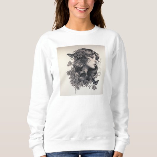 Aangepaste Foto Modern Mom Moederdag Sweatshirt (Voorkant)
