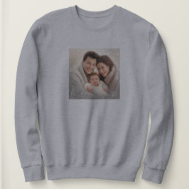 Aangepaste Foto Modern Mom Moederdag Sweatshirt