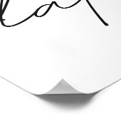 Aangepaste foto Modern Pensioenfeest Save the Date Poster (Hoek)