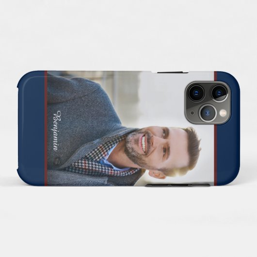 Aangepaste foto Modern personaliseren Case-Mate iPhone Case (Achterkant (horizontaal))
