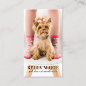 Aangepaste foto Modern Pet Fotografie Sociale medi Visitekaartje (Voorkant)