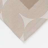 Aangepaste foto Modern Taupe Brown Unieke Fleece Deken (Hoek)