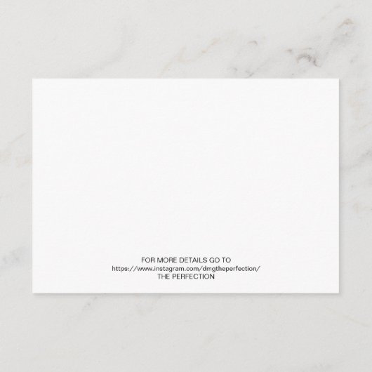 Aangepaste foto Modern Weddenschap Informatiekaartje (Achterkant)