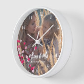 Aangepaste foto Modern Writing Scattered Pink Hear (Hoek)