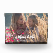 Aangepaste foto Modern Writing Scattered Pink Hear (Voorkant)