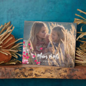 Aangepaste foto Modern Writing Scattered Pink Hear Fotoplaat (Zijkant)