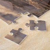 Aangepaste foto Modern Writing Scattered Pink Hear Legpuzzel (Zijkant)