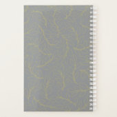 Aangepaste foto Moderne bruiloften Grijs & Geel Ma Planner (Achterkant)