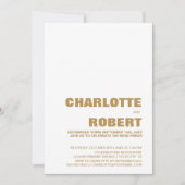 Aangepaste foto moderne bruiloftsreceptie kaart (Voorkant)