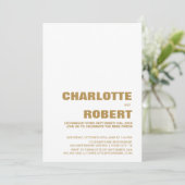 Aangepaste foto moderne bruiloftsreceptie kaart (Staand voorkant)