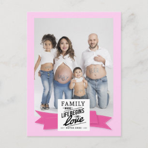 Aangepaste foto moderne citaat familie leuke ansic briefkaart