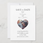 Aangepaste foto Moderne Eenvoudige en Minimalistis Save The Date (Voorkant)