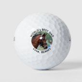 Aangepaste foto Moderne eenvoudige gepersonaliseer Golfballen (Voorkant)