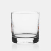 Aangepaste foto Moderne elegante bruiloft Whisky Glas (Links)