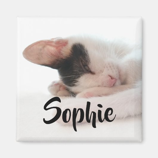 Aangepaste foto moderne leuke gepersonaliseerde fa magneet (Voorkant)