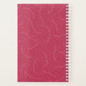 Aangepaste foto moderne magenta rode huwelijken ma planner (Achterkant)