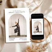 Aangepaste foto moderne minimalistische dansrecita kaart