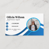 Aangepaste foto Moderne minimalistische sociale me Visitekaartje (Voorkant)