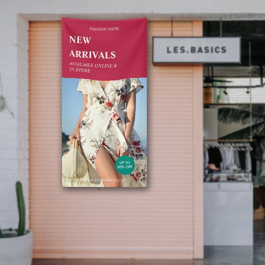 aangepaste foto moderne nieuwe aankomsten productp spandoek