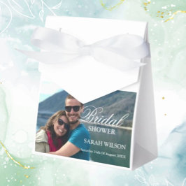 Aangepaste foto Moderne ontspannen bruiloft Bedankdoosjes