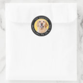 Aangepaste foto Moderne ronde retour adres Sticker (Tas)