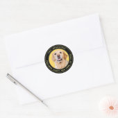 Aangepaste foto moderne ronde retouradres sticker (Envelop)