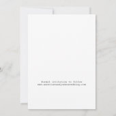 Aangepaste foto moderne typografie eenvoudige brui save the date (Achterkant)