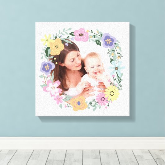 Aangepaste foto  moderne ventilator canvas afdruk (Insitu (Houten vloer))