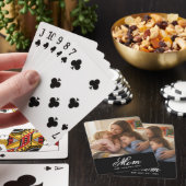 Aangepaste foto Moeder Est Jaar Minimalistisch Pokerkaarten (Insitu)