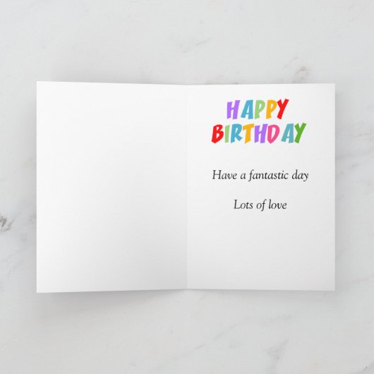 Aangepaste foto Moeder Verjaardag Kaart (Binnen)