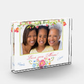 Aangepaste foto, Moederdag Acrylcadeau Fotoblokken (Links)