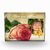 Aangepaste foto, Moederdag Acrylcadeau Fotoblokken (Voorkant)