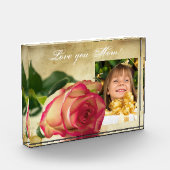 Aangepaste foto, Moederdag Acrylcadeau Fotoblokken (Links)