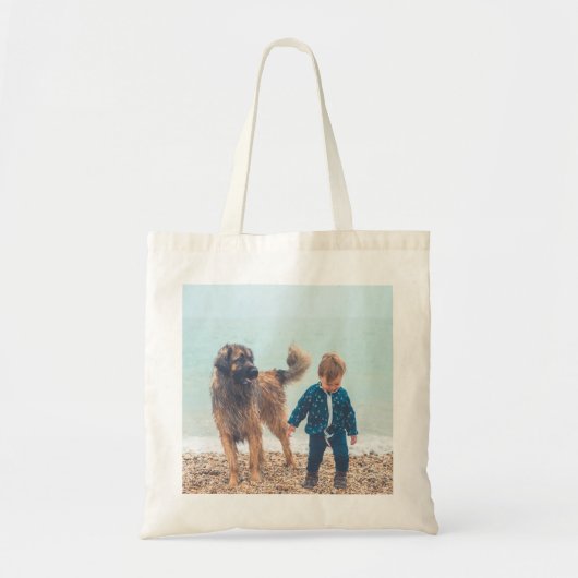 Aangepaste foto moederdag Cadeau Aangepast Tote Bag (Voorkant)