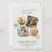 Aangepaste foto Moederdag hou van je mam (Voorkant)