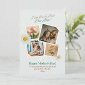 Aangepaste foto Moederdag hou van je mam (Staand voorkant)