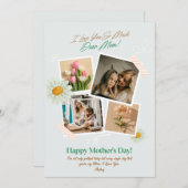 Aangepaste foto Moederdag hou van je mam (Voorkant / Achterkant)