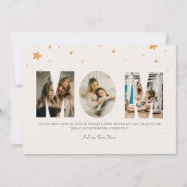 Aangepaste foto Moederdag hou van je mam Kaart