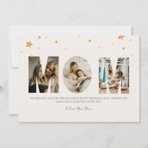 Aangepaste foto Moederdag hou van je mam Kaart