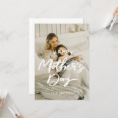 Aangepaste foto Moederdag hou van je mam Kaart (Voorkant / Achterkant in situ)