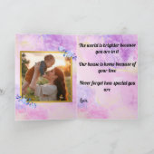 Aangepaste foto Moederdag Kaart (Binnen)