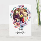 Aangepaste foto-Moederdag Kaart (Voorkant)